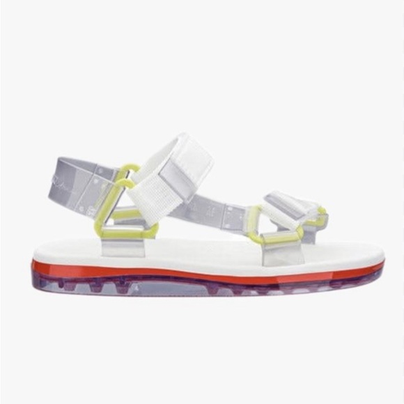 Melissa Women's Papete + Rider Ad Sandals Size 8 - Picture 1 of 8